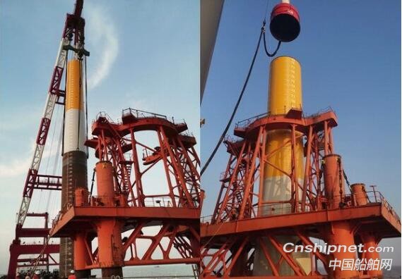 海洋水建顺利完成龙源射阳海上风电项目沉桩施工