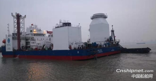 江苏大洋海洋装备600T自升式多功能风电平台顺利拖航