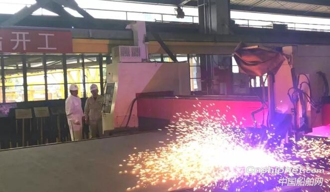 外高桥造船18万吨好望角型散货船H1495船正式开工