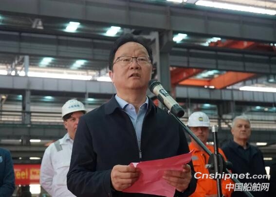 中航鼎衡3600吨不锈钢化学品船2#船顺利开工