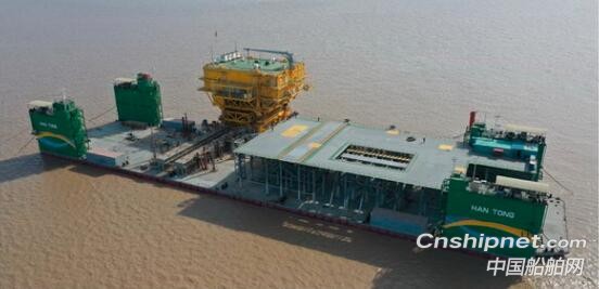亚洲首创:海洋水建成功平移安装九思海上风电升压站