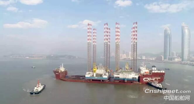厦船重工两座350英尺自升式平台顺利交付