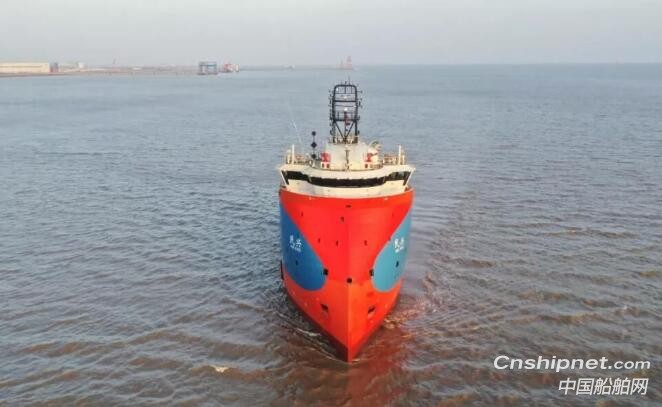 外高桥造船PSV首制船“国海民兴”轮完成试航