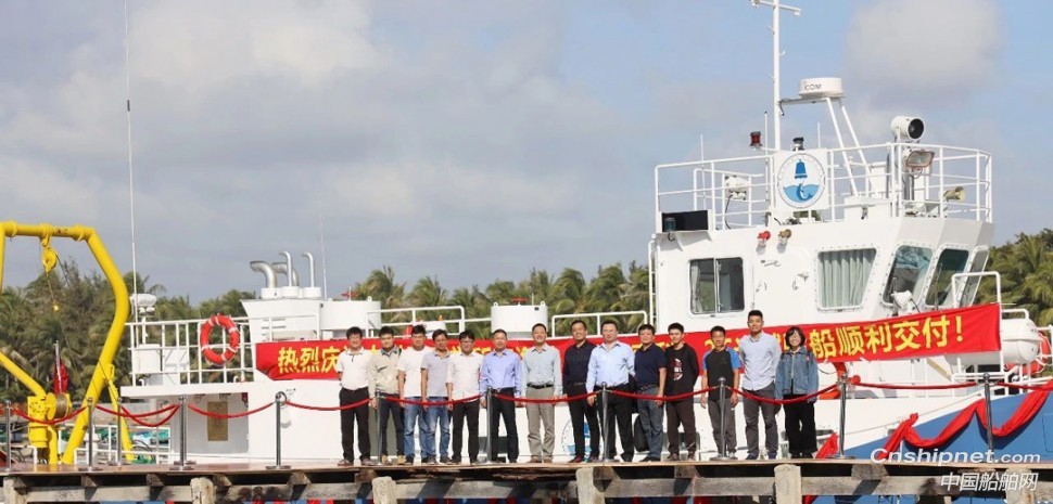 江龙船艇承建的中科院声学所南海站科考试验船顺利交付