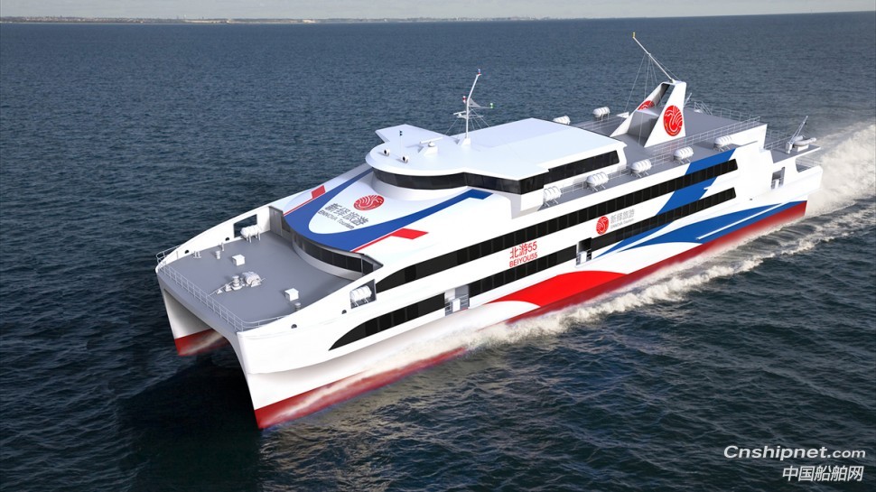 澳龙船艇1200客位铝合金高速客船顺利合拢