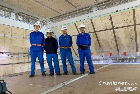 江南造船23000TEU集装箱首制船燃料舱完成围护系统试验