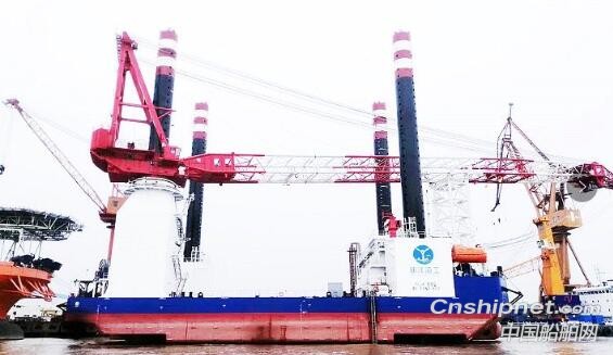 江苏大洋海装600T风电平台“瓯洋002”顺利完成拔桩