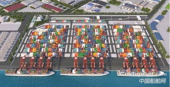 天津港北疆港区C段智能集装箱码头工程开工