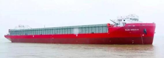 武船新13000吨甲板运输船4号船顺利签字交付