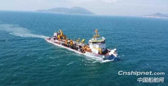 黄埔文冲13800方挖泥船“长鲸9”成功完成挖泥试验