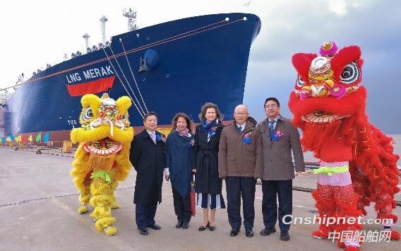 沪东中华亚马尔项目第二艘LNG运输船“天璇星”轮命名交付
