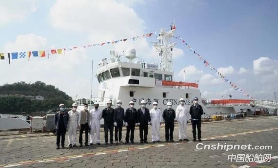 黄埔文冲60米B型海事巡逻船“海巡0935”船顺利交付