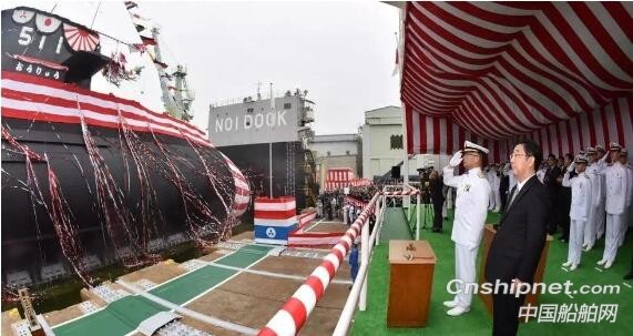 日本首艘搭载锂离子电池的海上自卫队潜艇“凰龙”交付