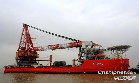 舟山中远海运重工特种起重船“威力”轮圆满完成修理改装
