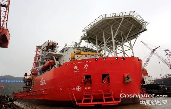 舟山中远海运重工特种起重船“威力”轮圆满完成修理改装