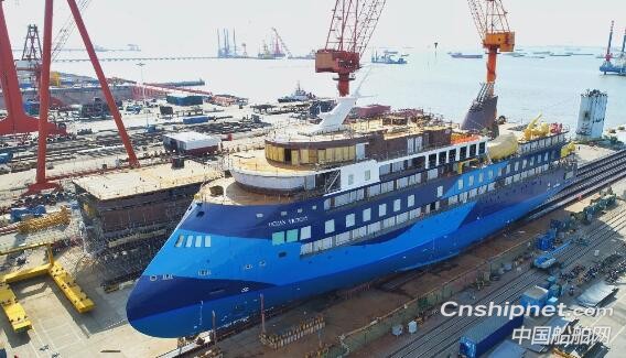 招商工业同日2艘极地探险邮轮分别下水和开工
