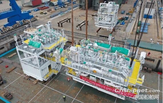 启东中远海运海工M010再气化模块项目交付