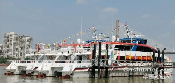 广东航运2艘199客位铝合金双体高速客船穗莞深高速客轮交付