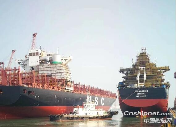 蓬莱京鲁船业三艘船舶顺利完成出坞