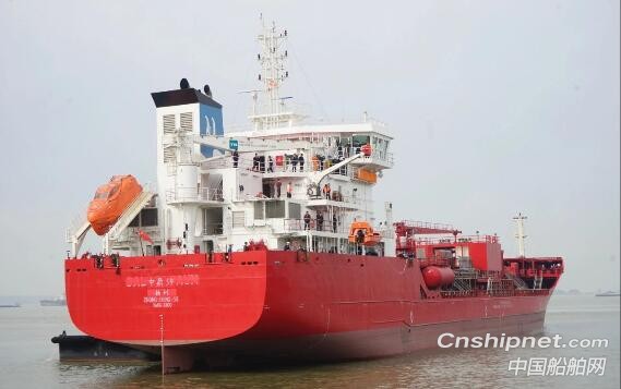 扬州金陵9900吨不锈钢化学品船3#船顺利完成试航