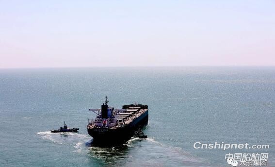 渤船重工21万吨散货船16号船开始海试