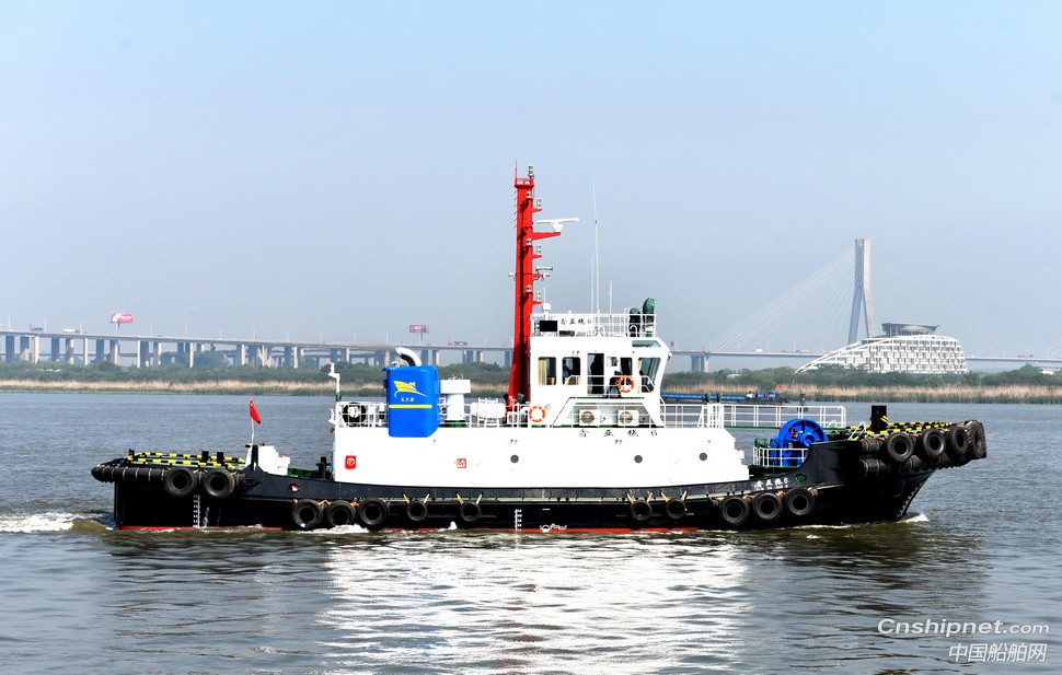 镇江船厂顺利交付2646kW全回转拖船