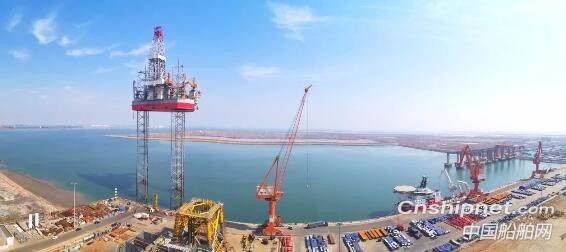 太重滨海首制的“TZ301-1”钻井平台发运