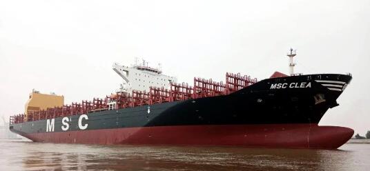 上海中远海运重工“MSC克里亚”轮修理完工