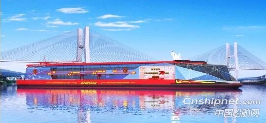 武船集团新型文化体验船“知音号”姊妹船开工