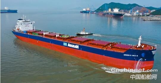 舟山中远海运重工8.16万吨散货船提前21天顺利交付