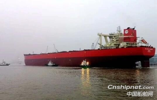 新时代造船3#325000吨超大型矿砂船开始试航