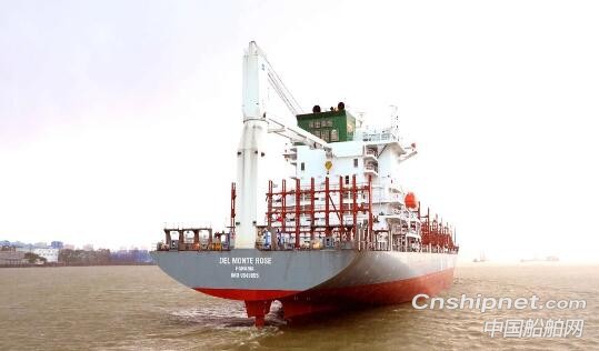 黄埔文冲600FEU国际远洋冷藏集装箱船完成试航