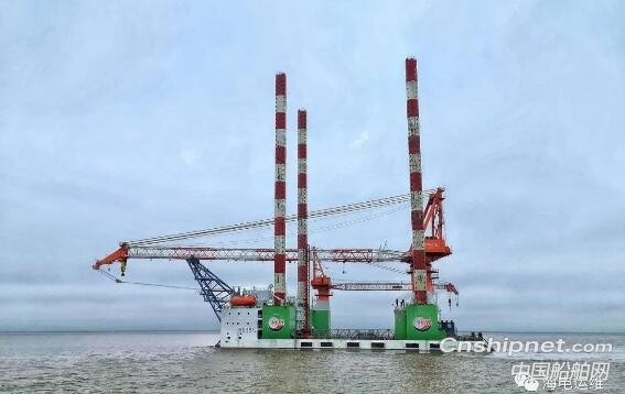 福建海电运维600吨自升式海上风电大部件更换运维平台投运