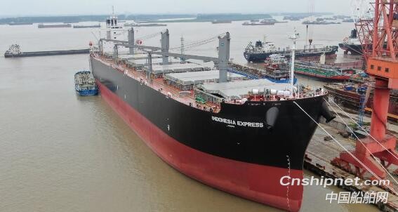 中船澄西1号70000吨木屑船胜利交付