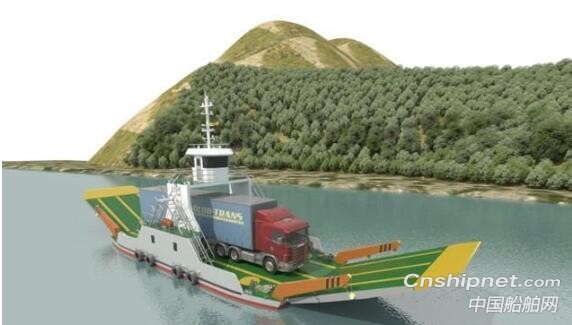 宁波金涛船舶沿海20米电力推进汽车渡船开建