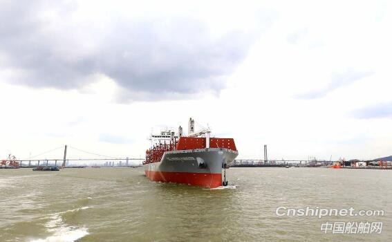 黄埔文冲600FEU冷藏集装箱船试航凯旋