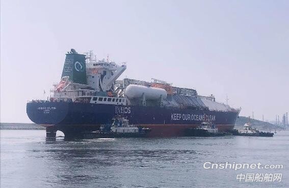 大船集团第二艘85000立方米超大型乙烷乙烯运输船交付