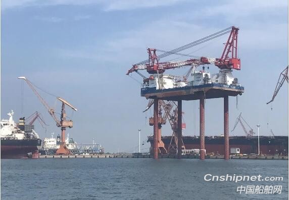 “中船海工101”海上风电安装平台顺利完成全程升降试验