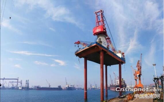 “中船海工101”海上风电安装平台顺利完成全程升降试验