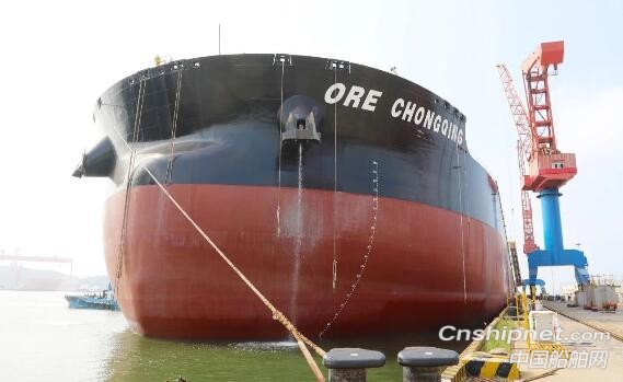 北船重工32.5万吨矿砂船4号船试航成功