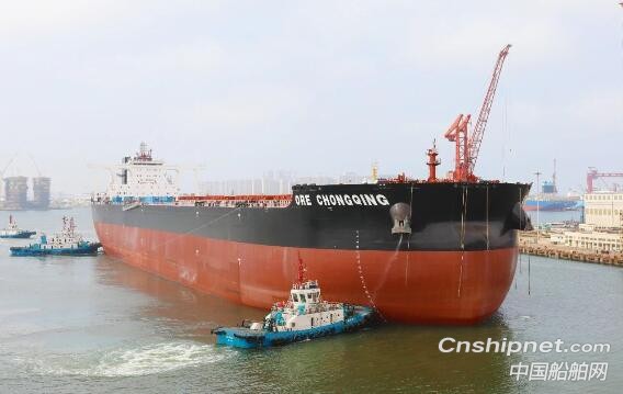 北船重工32.5万吨矿砂船4号船试航成功