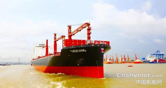 黄埔文冲2350TEU经济环保型绿色船舶3#船完成试航