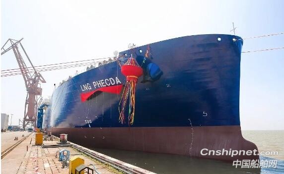 沪东中华第3艘船17.4万立方米LNG船“天玑星”号命名