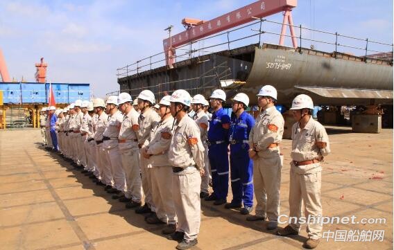 外高桥造船大型邮轮总段总组正式开建