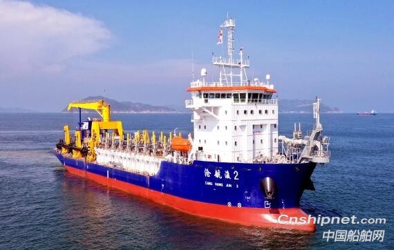 黄埔文冲10000方耙吸式挖泥船2#船试航