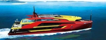 国内首艘近海情景主题式迷你邮轮“九洲湾一号”顺利下水