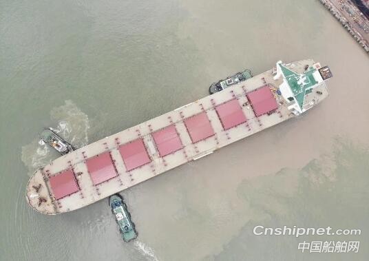 黄埔文冲120K吨散货船2#船顺利试航