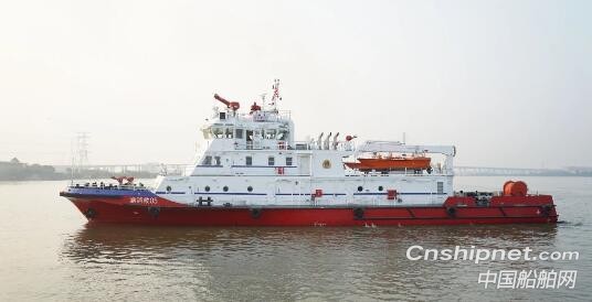 粤新海工两艘48米主力型消防船完成试航