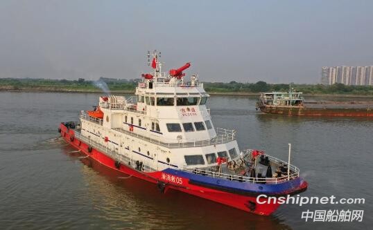 粤新海工两艘48米主力型消防船完成试航