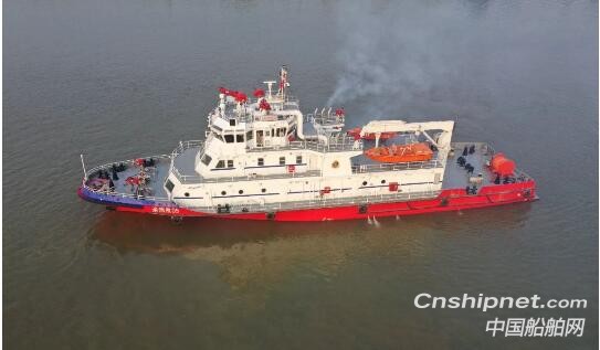 粤新海工两艘48米主力型消防船完成试航